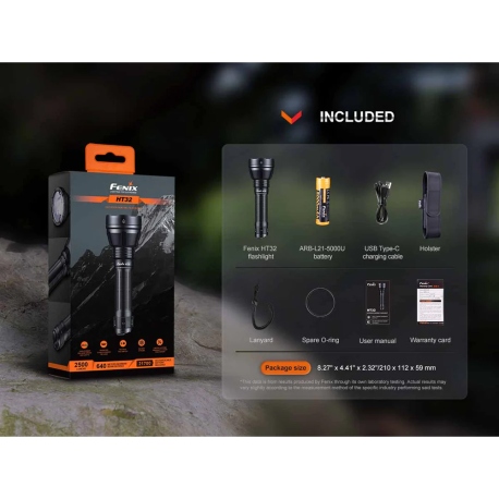 Flashlights Fenix HT32 Flashlight 2500 Lumens