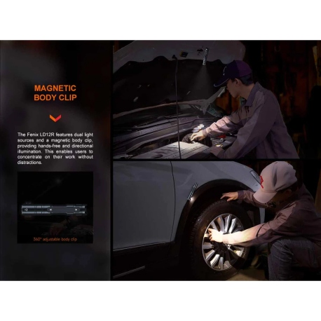 Flashlights Fenix LD12R EDC Flashlight 600 Lumens