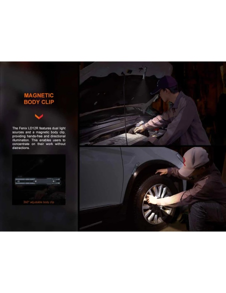 Flashlights Fenix LD12R EDC Flashlight 600 Lumens