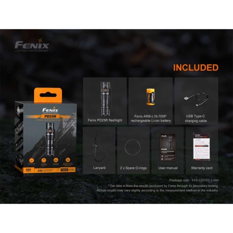 Φακοί Χειρός Fenix PD25R EDC Flashlight 800 Lumens