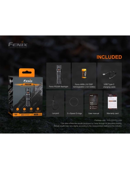 Φακοί Χειρός Fenix PD25R EDC Flashlight 800 Lumens