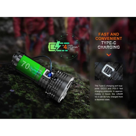 Flashlights Fenix LR40R V2.0 Flashlight 15000 Lumens