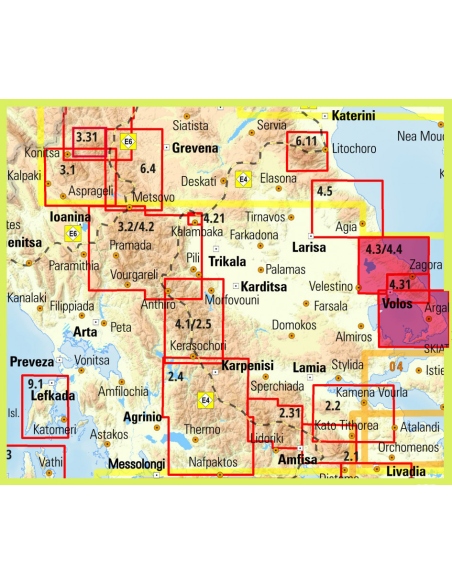 Maps Pelion Hiking Map