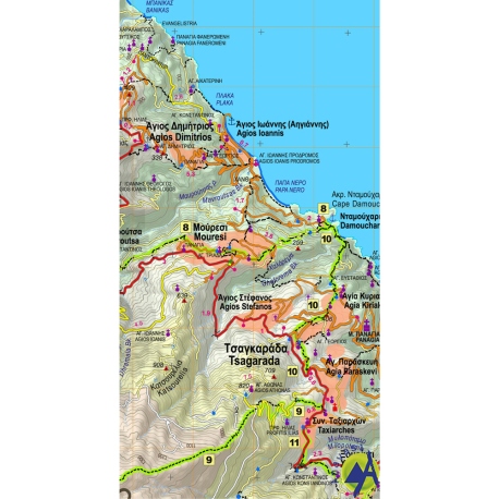 Maps Pelion Hiking Map