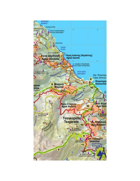 Maps Pelion Hiking Map