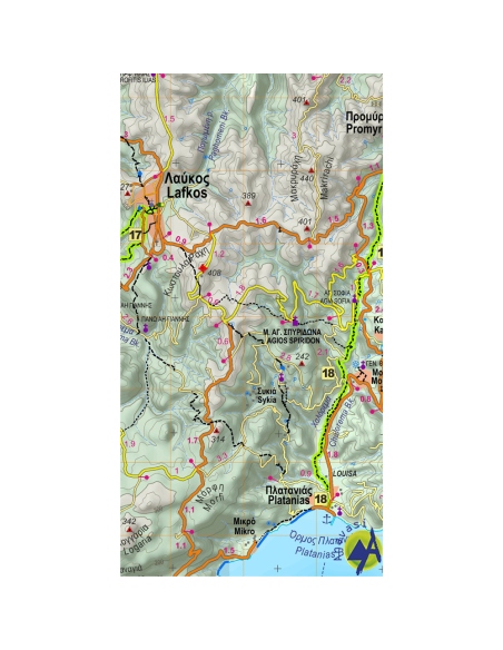 Maps Pelion Hiking Map