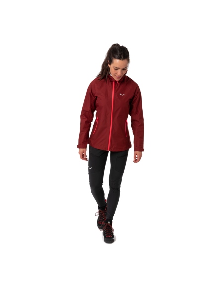 Jackets Salewa Women's Puez Aqua 3 Hardshell Jacket Syrah