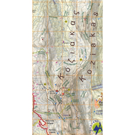 Maps Touring-Hiking Map of South Pindos