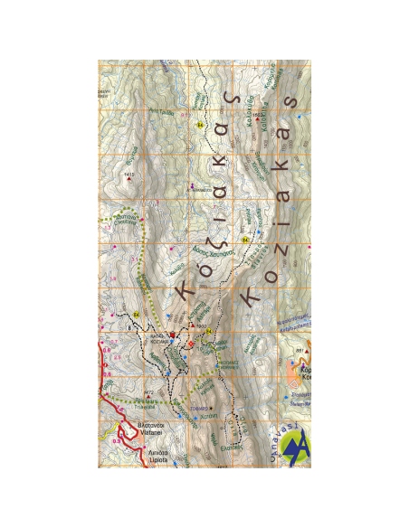 Maps Touring-Hiking Map of South Pindos