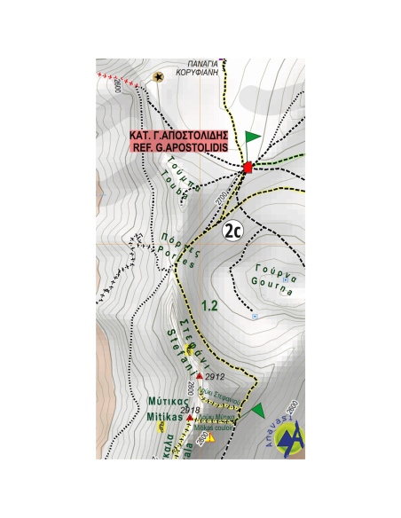Χάρτες Πεζοπορικός Χάρτης 'Ολυμπος