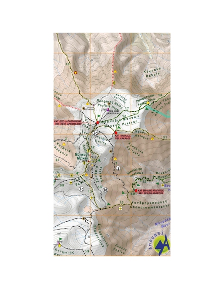 Maps Hiking Map Mt Olympus