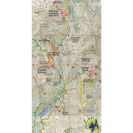 Maps Agrafa Hiking Map