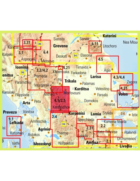 Χάρτες Πεζοπορικός Χάρτης Άγραφα