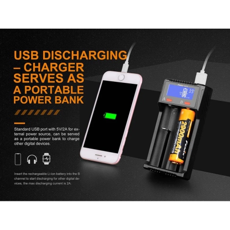Φορτιστές Fenix ARE-D2 Battery Charger