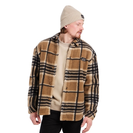 Πουκάμισα Protest Men's Heavy Fleece Jacket Sandy Brown