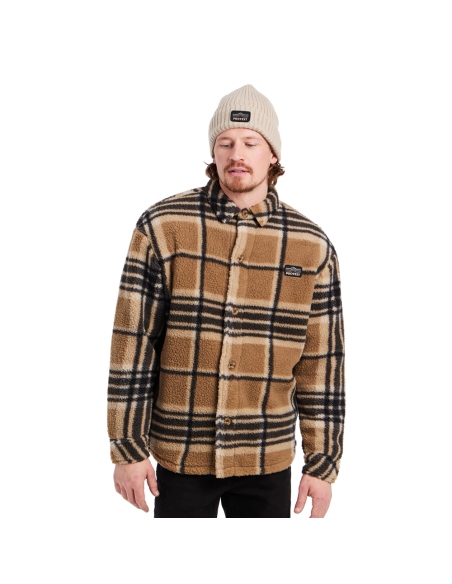 Πουκάμισα Protest Men's Heavy Fleece Jacket Sandy Brown