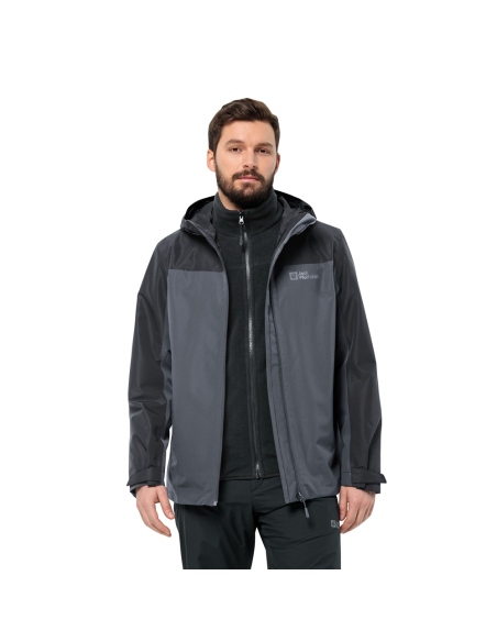 Τζάκετς Jack Wolfskin Men's Taubenberg 3in1 Jacket Phantom