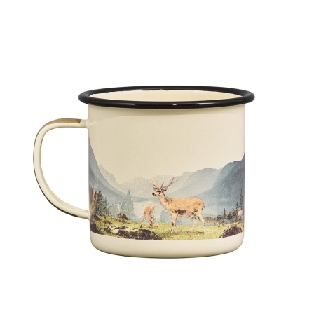 Deer Enamel Mug 0.5L