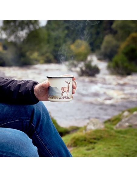 Mugs - Cups Deer Enamel Mug 0.5L