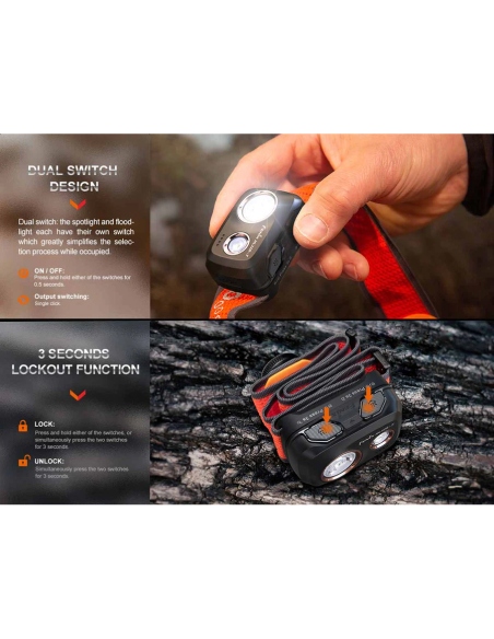 Φακοί Κεφαλής Fenix HL32R-T 800 Lumens