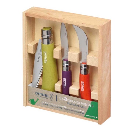 Pocketknifes Opinel Coloured Gardener Box Set