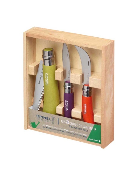 Pocketknifes Opinel Coloured Gardener Box Set