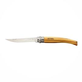 Pocketknifes Opinel Slim Line No 10 Olive Wood + Sheath 2