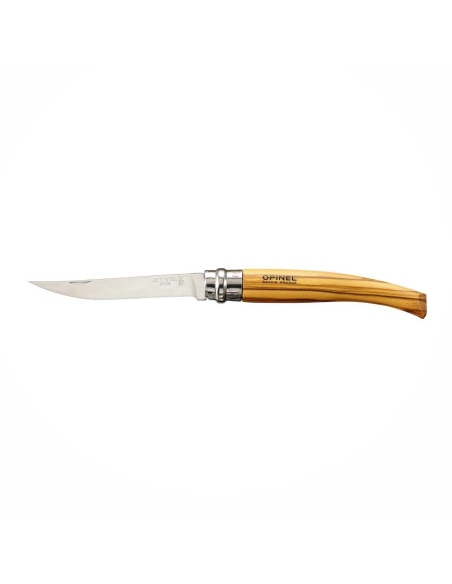 Pocketknifes Opinel Slim Line No 10 Olive Wood + Sheath