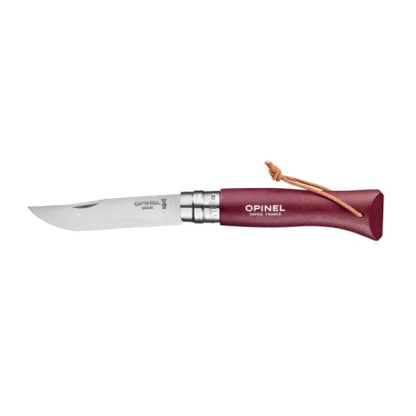 Opinel No 8 Inox Baroudeur Burgundy