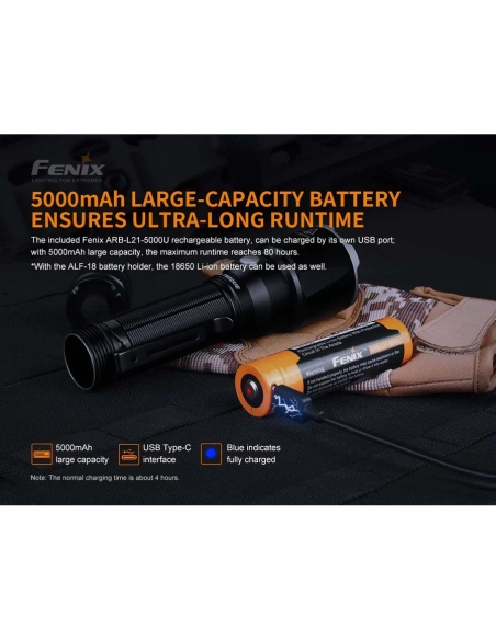 Flashlights Fenix TK22 UE Tactical Flashlight 1600 Lumens