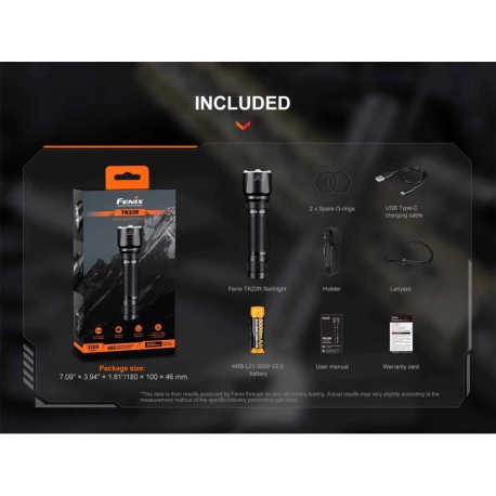 Flashlights Fenix TK22R Flashlight 3200 Lumens