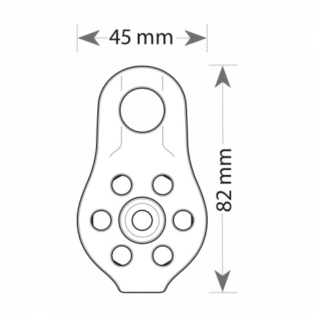Τροχαλίες Beal Transf'Air Fixe Pulley