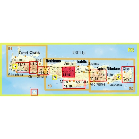 Maps Psiloritis Hiking Map