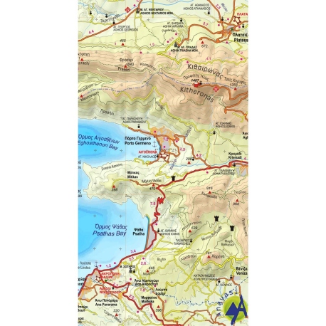 Maps Attiki - Viotia Road & Touring Map