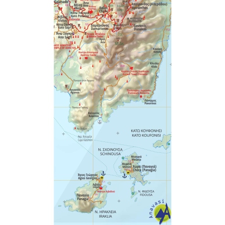 Maps Cyclades - Argosaronic Road & Touring Map