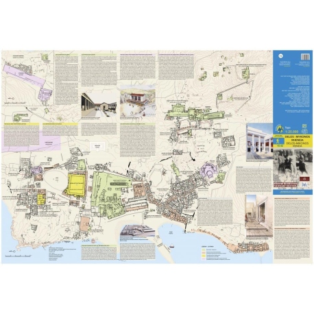 Maps Delos - Mykonos - Rheneia Hiking Map Maps Delos - Mykonos - Rheneia Hiking Map