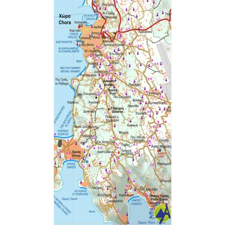 Maps Delos - Mykonos - Rheneia Hiking Map Maps Delos - Mykonos - Rheneia Hiking Map