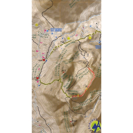 Maps Giona - Vardousia Hiking Map Maps Giona - Vardousia Hiking Map