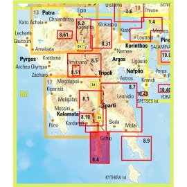 Χάρτες Πεζοπορικός Χάρτης Μάνη 2