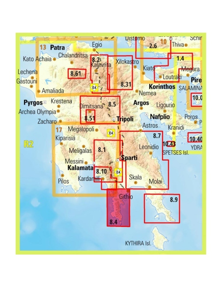 Maps Mani Hiking Map