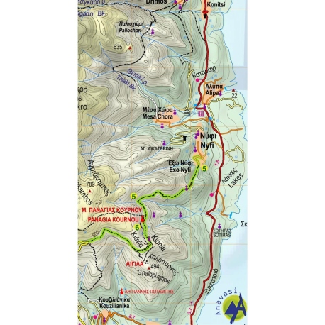 Maps Mani Hiking Map