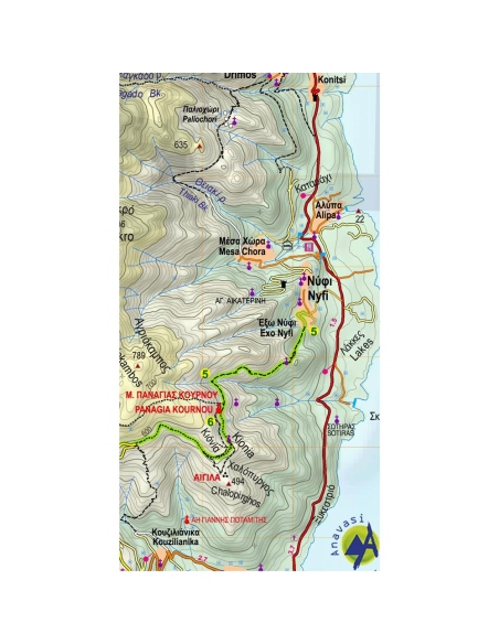 Maps Mani Hiking Map
