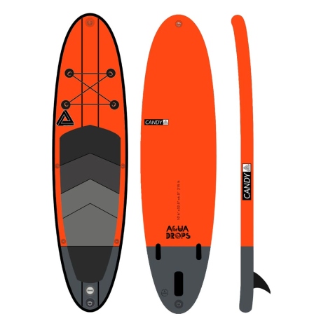 SUP SUP Aqua Drops Mad Orange 10'6" - 3.20m