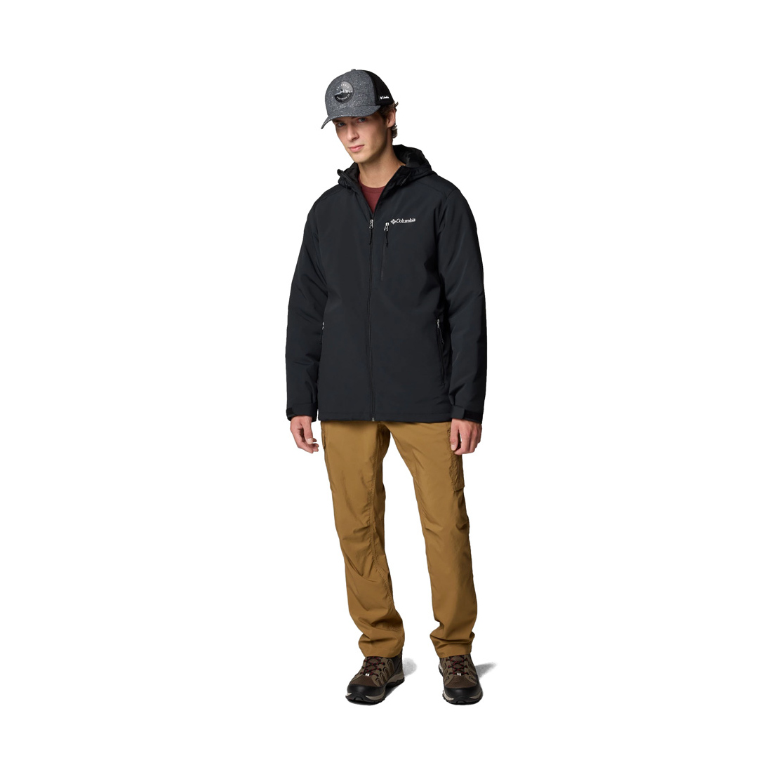 Columbia Men s Gate Racer II Softshell Jacket Black Petridis Stores