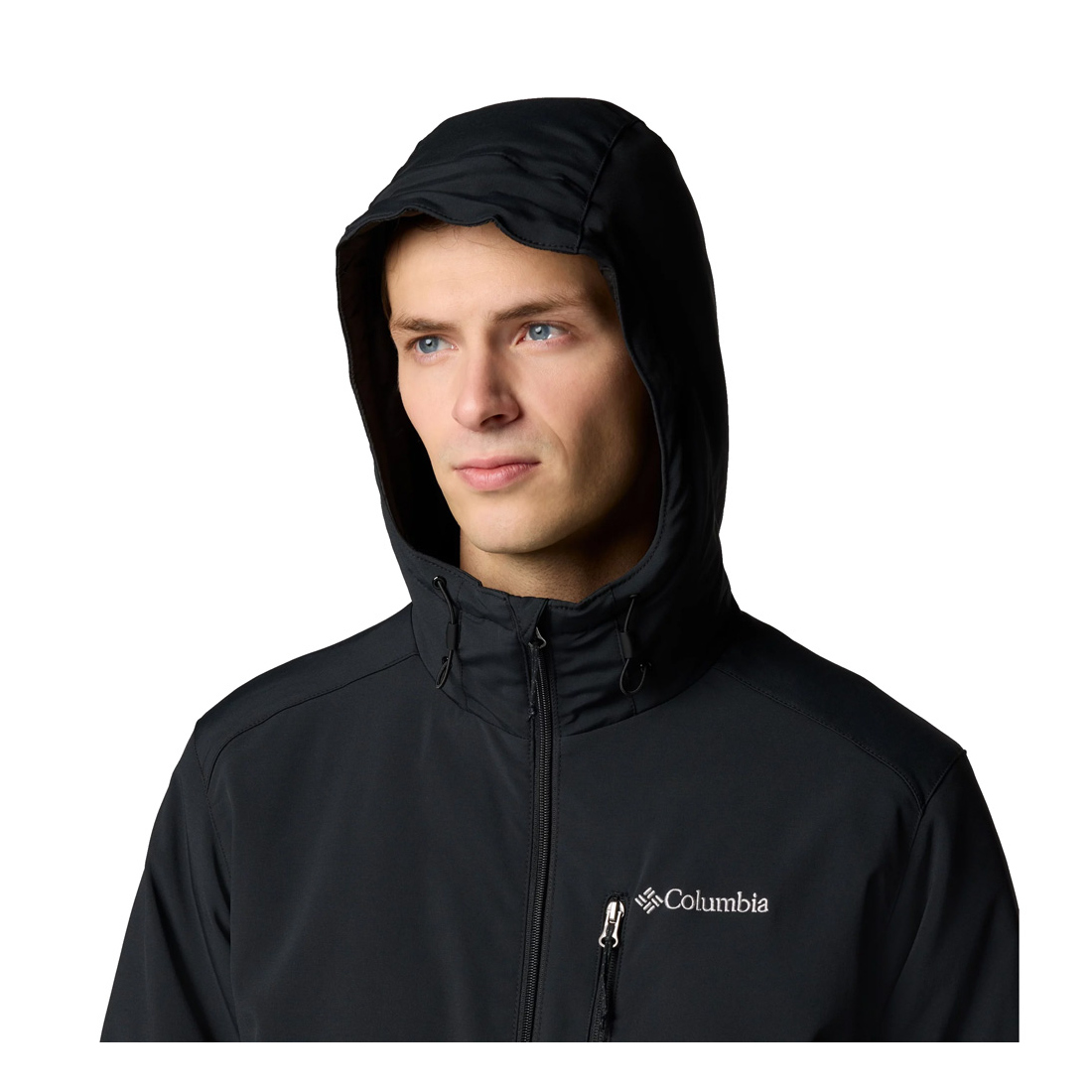 Columbia Men s Gate Racer II Softshell Jacket Black Petridis Stores