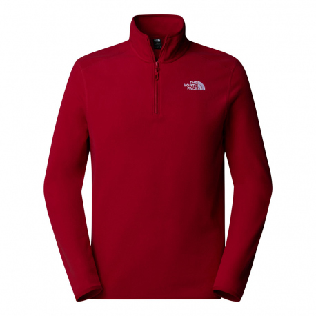 Fleece The North Face Men's 100 Glacier 1/4 Zip Red