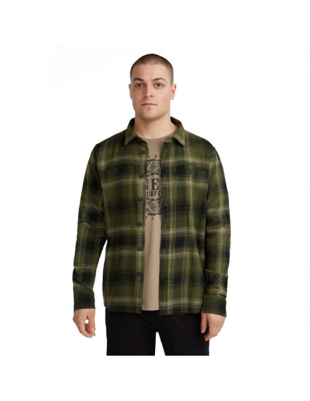 Πουκάμισα O'Neill Men's Flannel Check Shirt Green