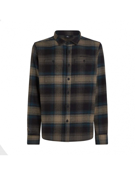 Πουκάμισα O'Neill Men's Flannel Check Shirt Black