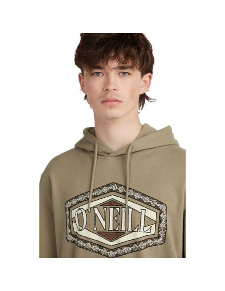 Μακρυμάνικες O'Neill Men's Front Print Hoodie Concrete