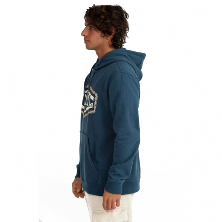 Long-Sleeved O'Neill Men's Front Print Hoodie Steel
